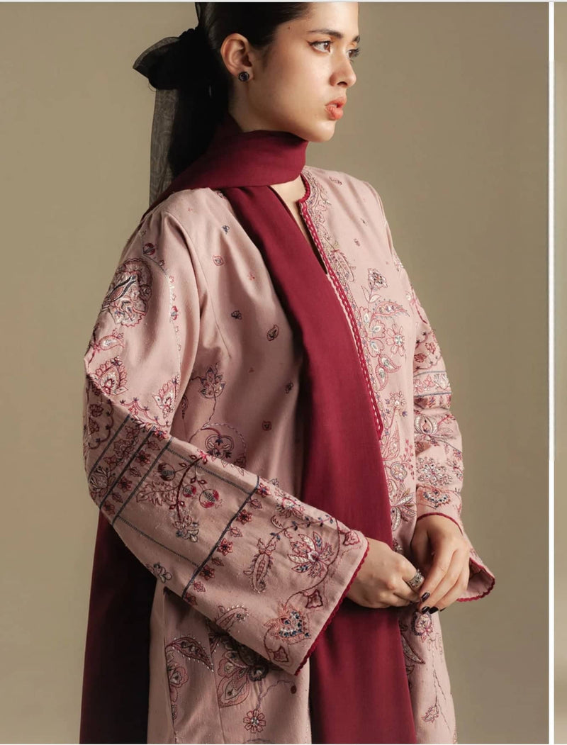 Coco by Zara Shahjahan Winter 25/Bloom 6A/Salmon Pink