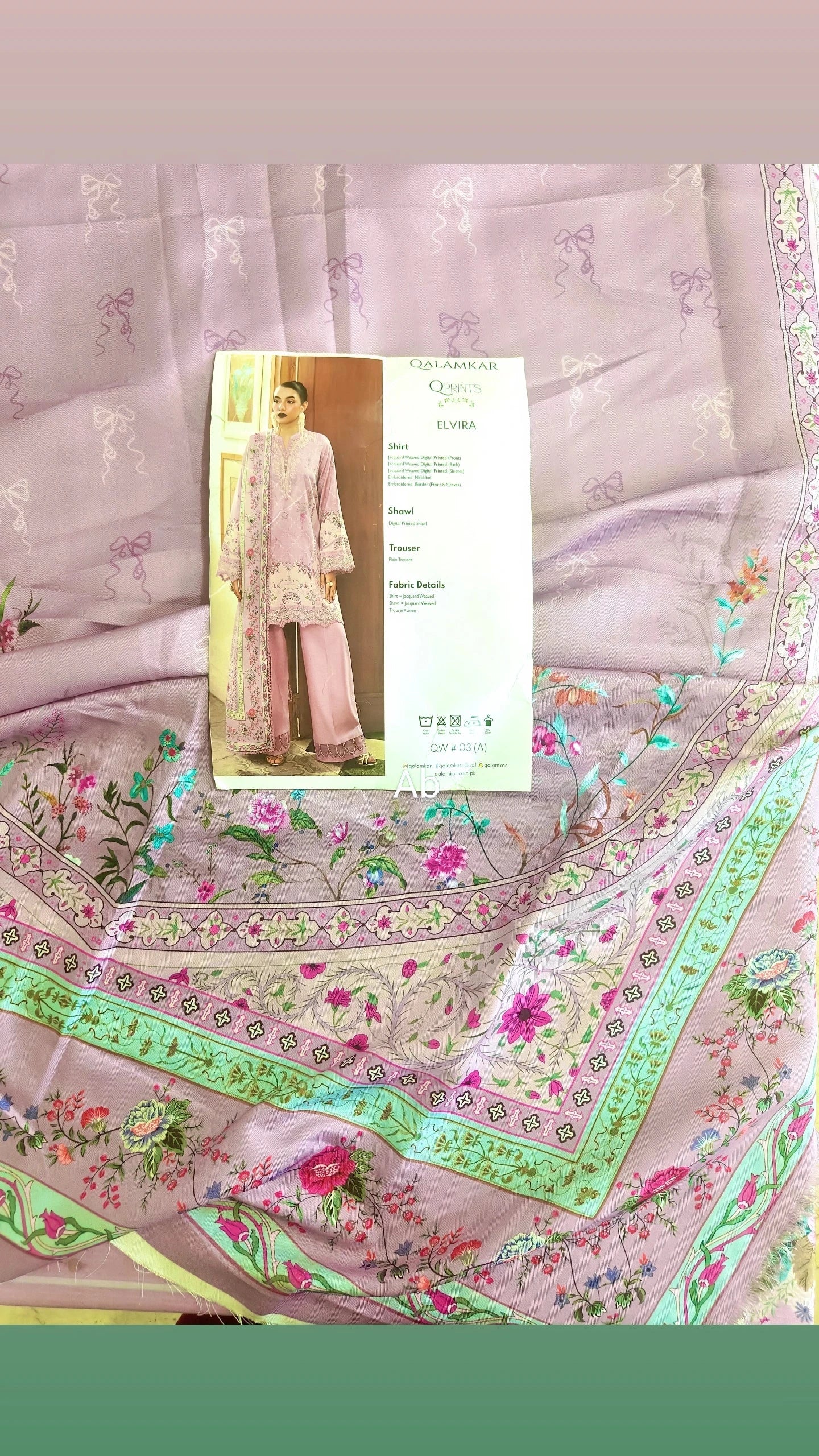 Open Pic/Qalamkar Q Print Fall 25/QW-03 (A) ELVIRA