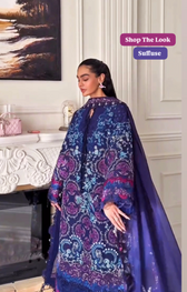 Spotted in Suffuse Luxury Lawn 26/Elora/Blue