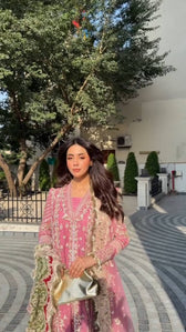 Spotted in  Afrozeh Dastangoi Formals 26/Riwayat/Rose Pink