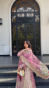 Spotted in  Afrozeh Dastangoi Formals 26/Riwayat/Rose Pink