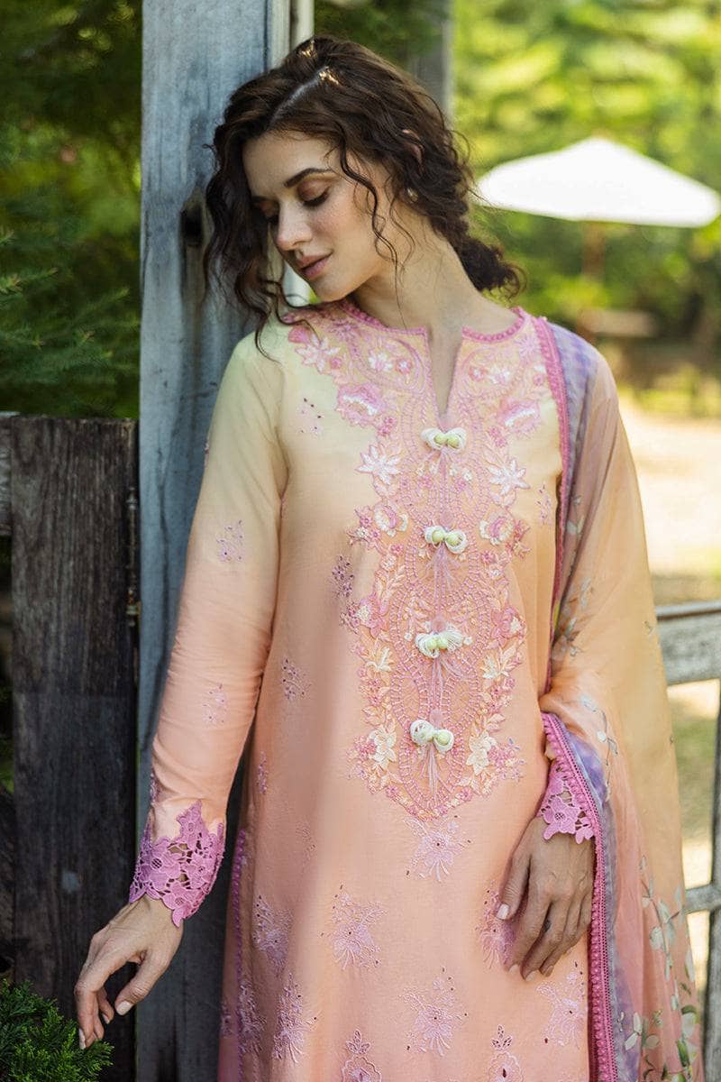 Mushq Solace Chikankari/Risate/Coral Pink
