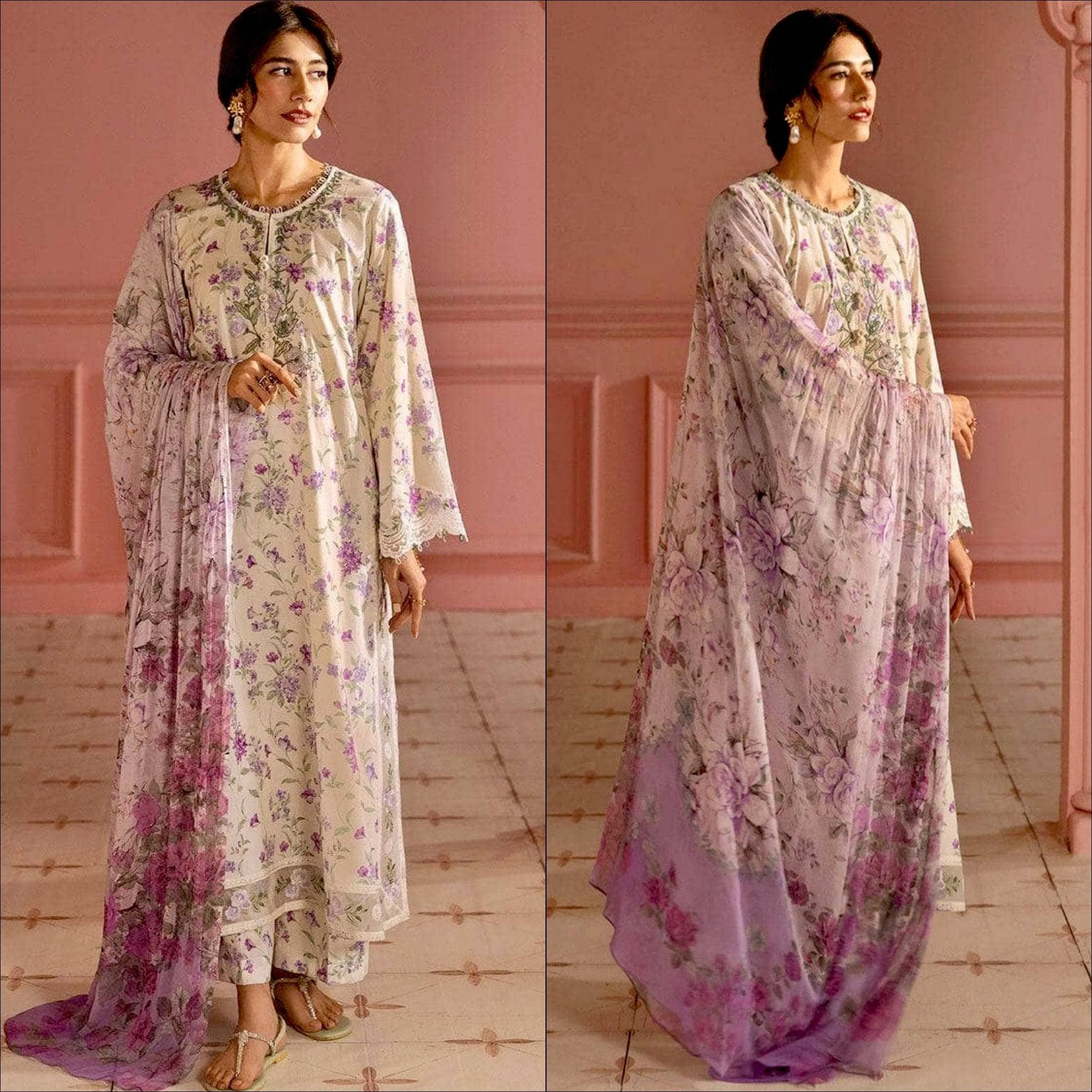 Cross Stitch Premium Lawn 25/Lilac Bloom