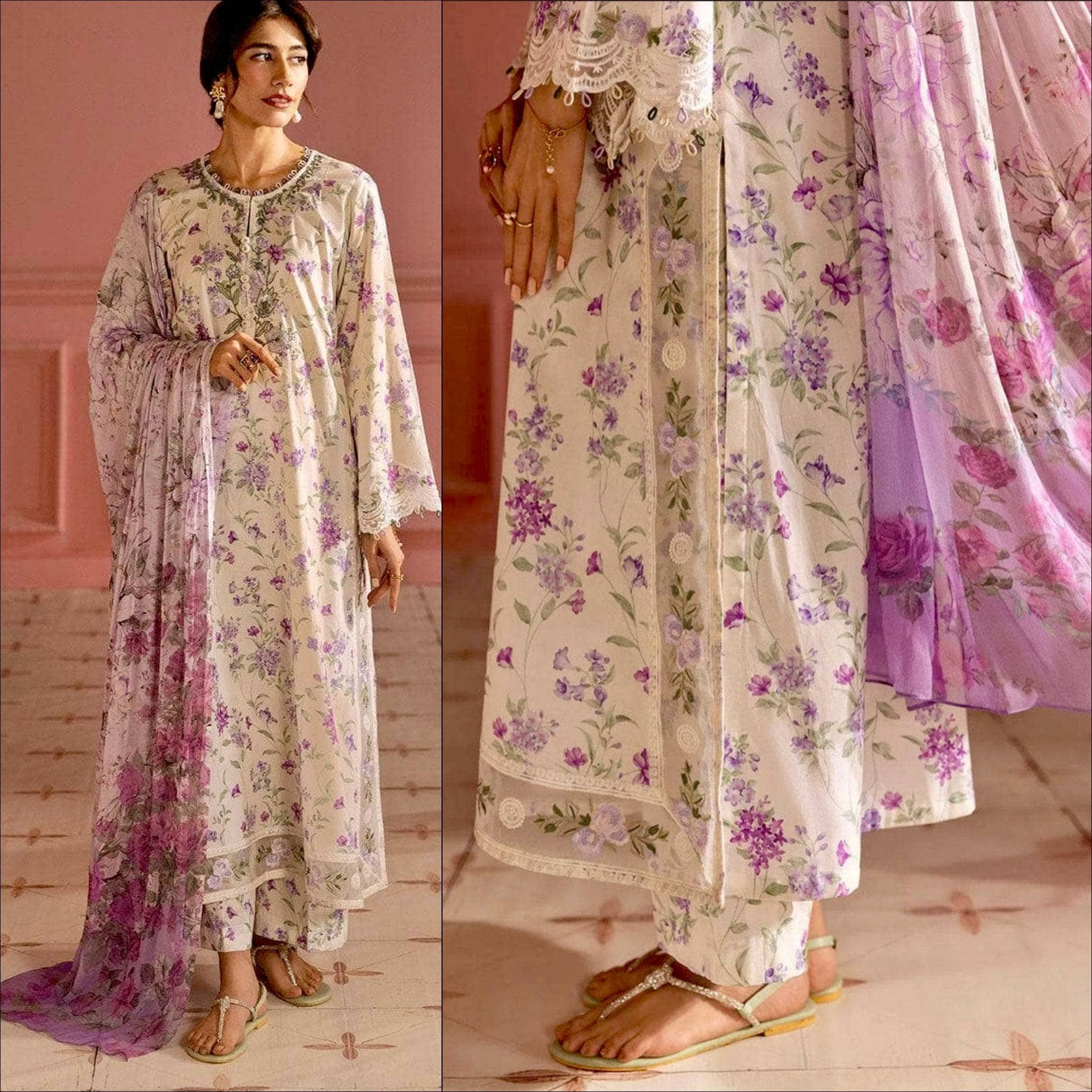 Cross Stitch Premium Lawn 25/Lilac Bloom