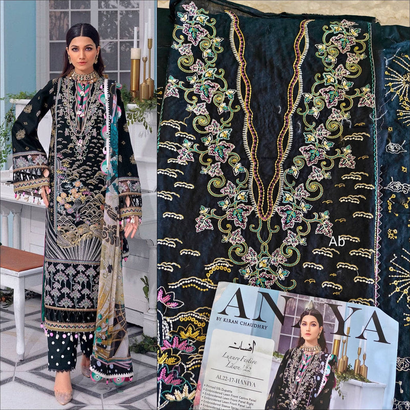 Sale ! Anaya Lawn by Kiran Chaudhary/Haniya/Silk Dupatta