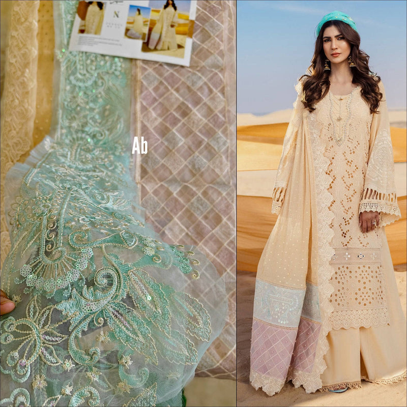 Semi Stitched/Nureh Swiss Voil/FEROCE - NE-74