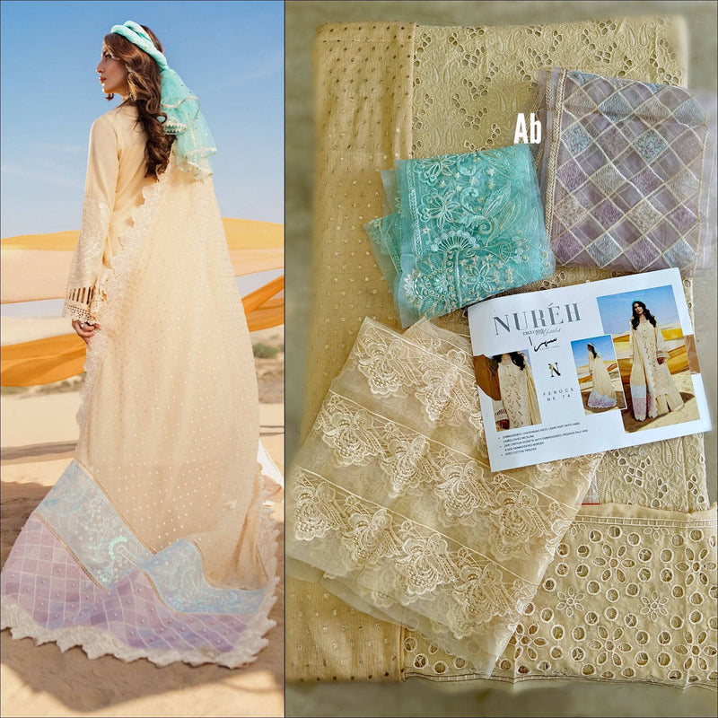 Semi Stitched/Nureh Swiss Voil/FEROCE - NE-74