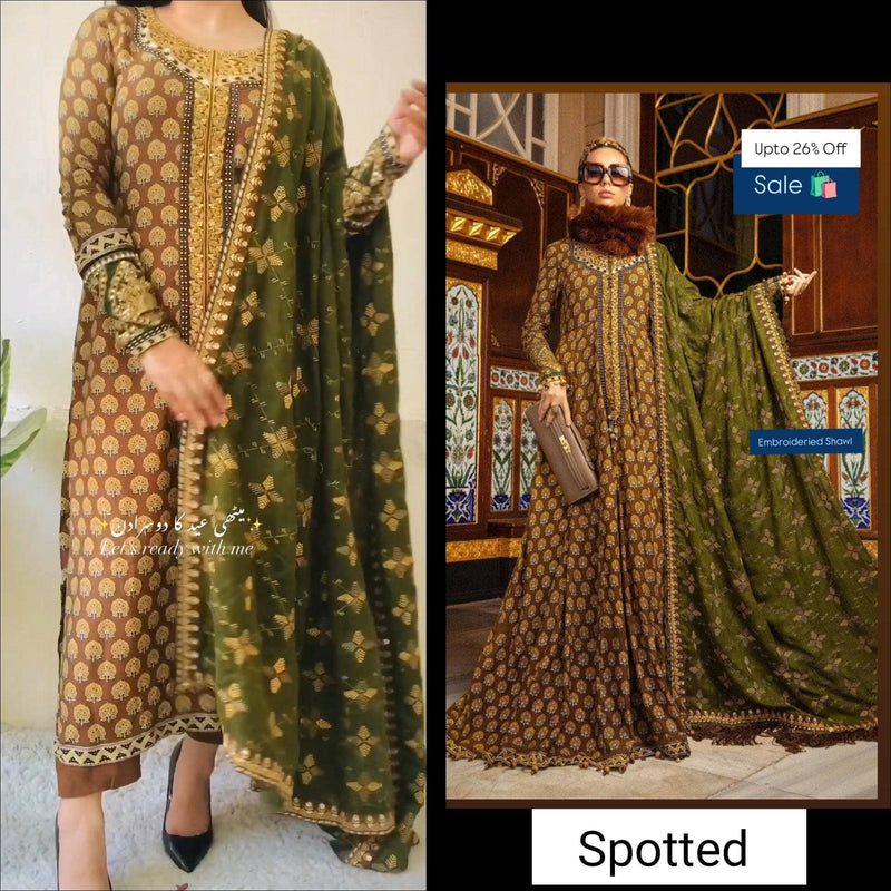 Spotted in Maria B Linen/DL-912-Brown