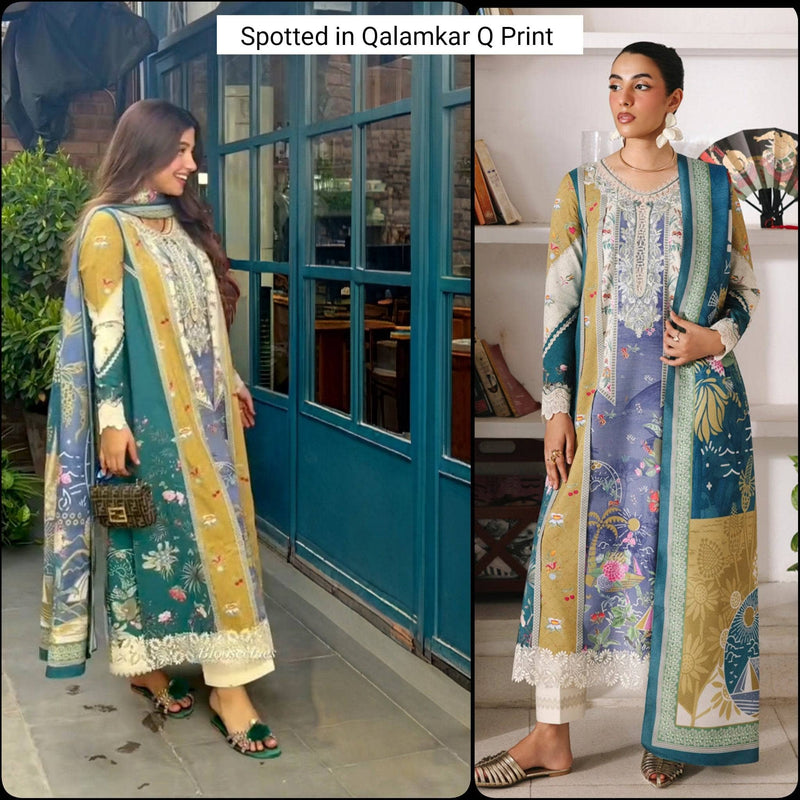 Spotted in Qalamkar Q Print Fall 25/QW-10 (A) ALINA