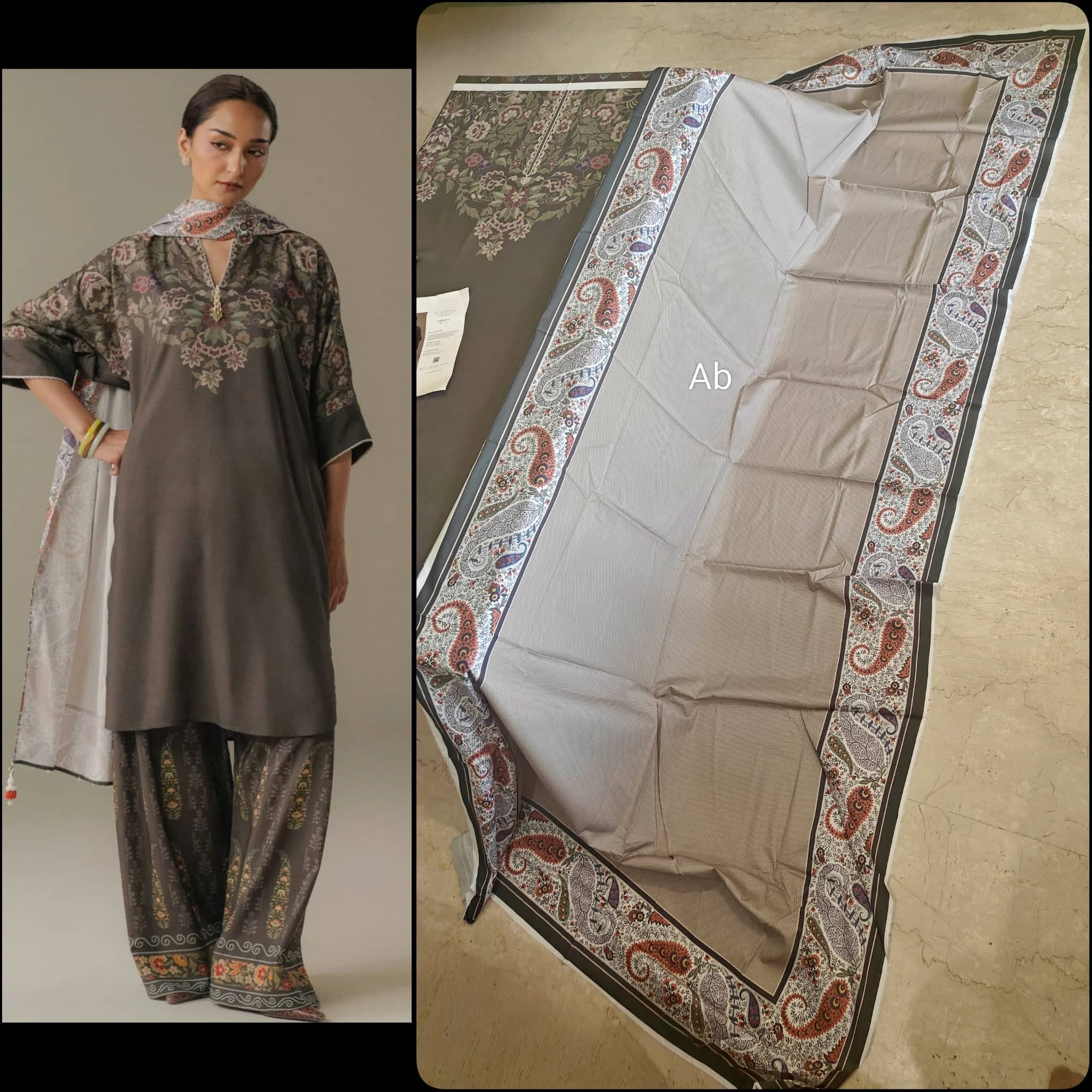 Zara Shahjahan Coco Prints 25/Vol 5/Autumn Line/10 A