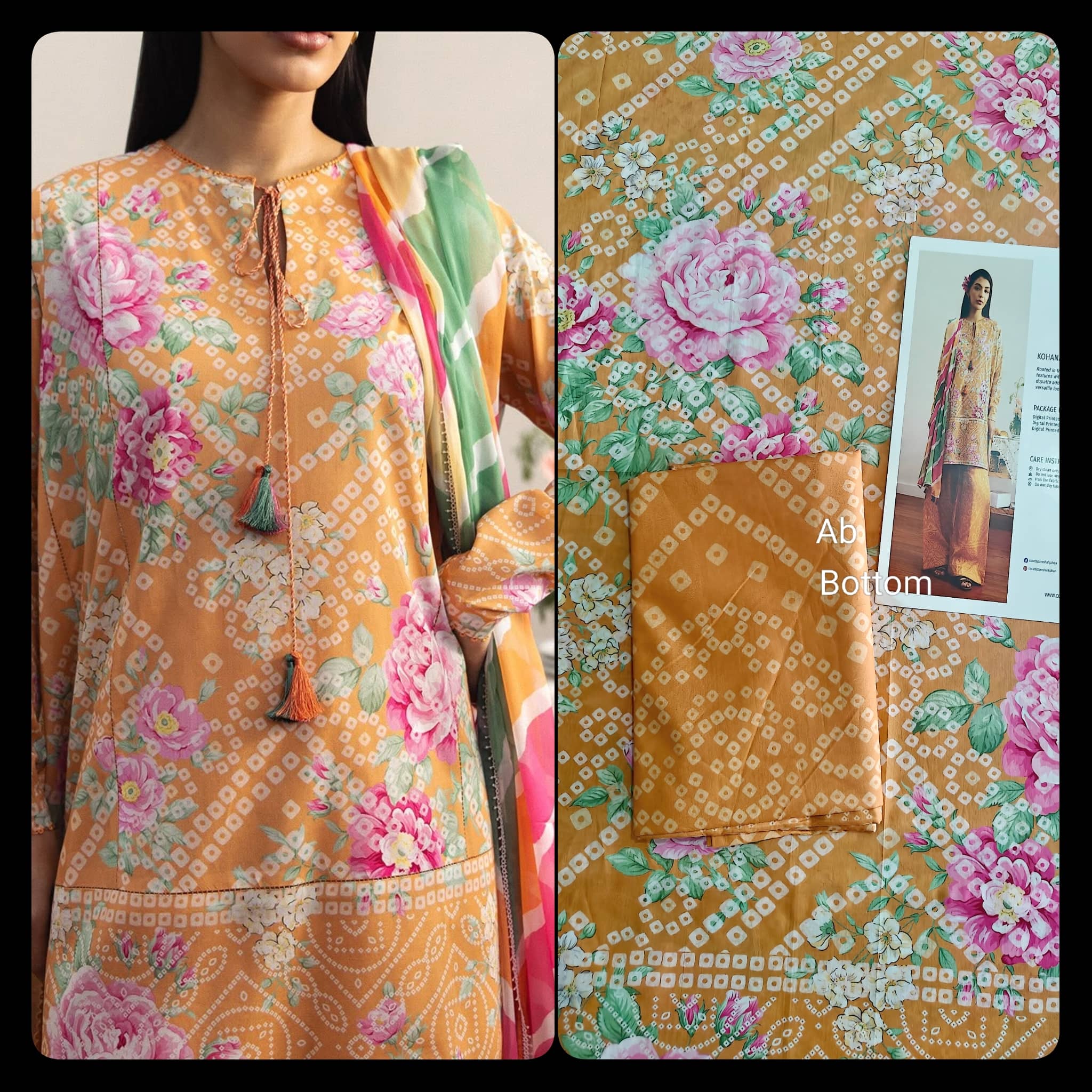 Open Pic/Zara Shahjahan Coco Prints 26 Drop 2/Kohana/4A/Chiffon Dupatta