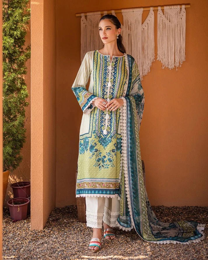 Roheenaz Lawn/Ivory Elegance