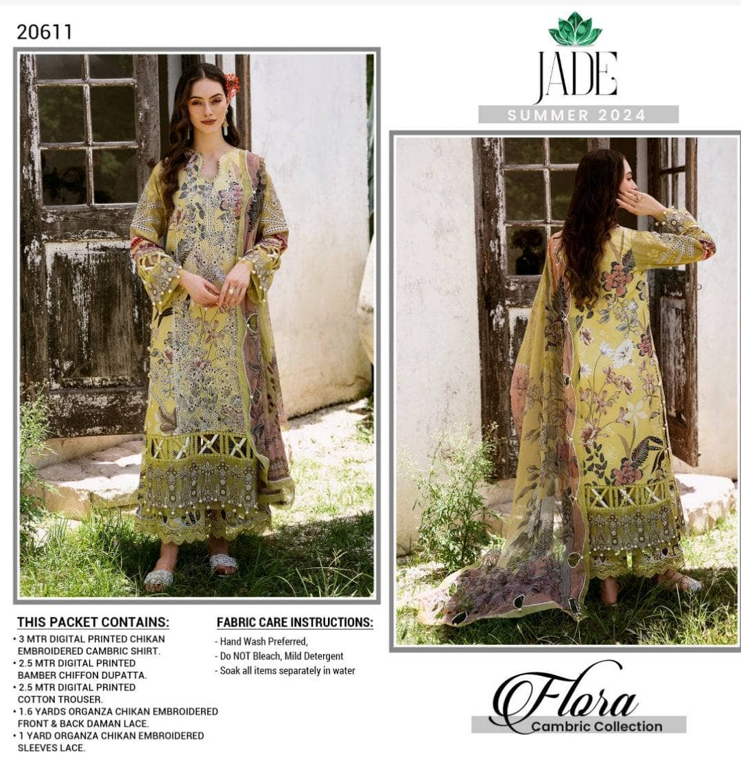 Restocked/Jade Flora Cambric Fall 24