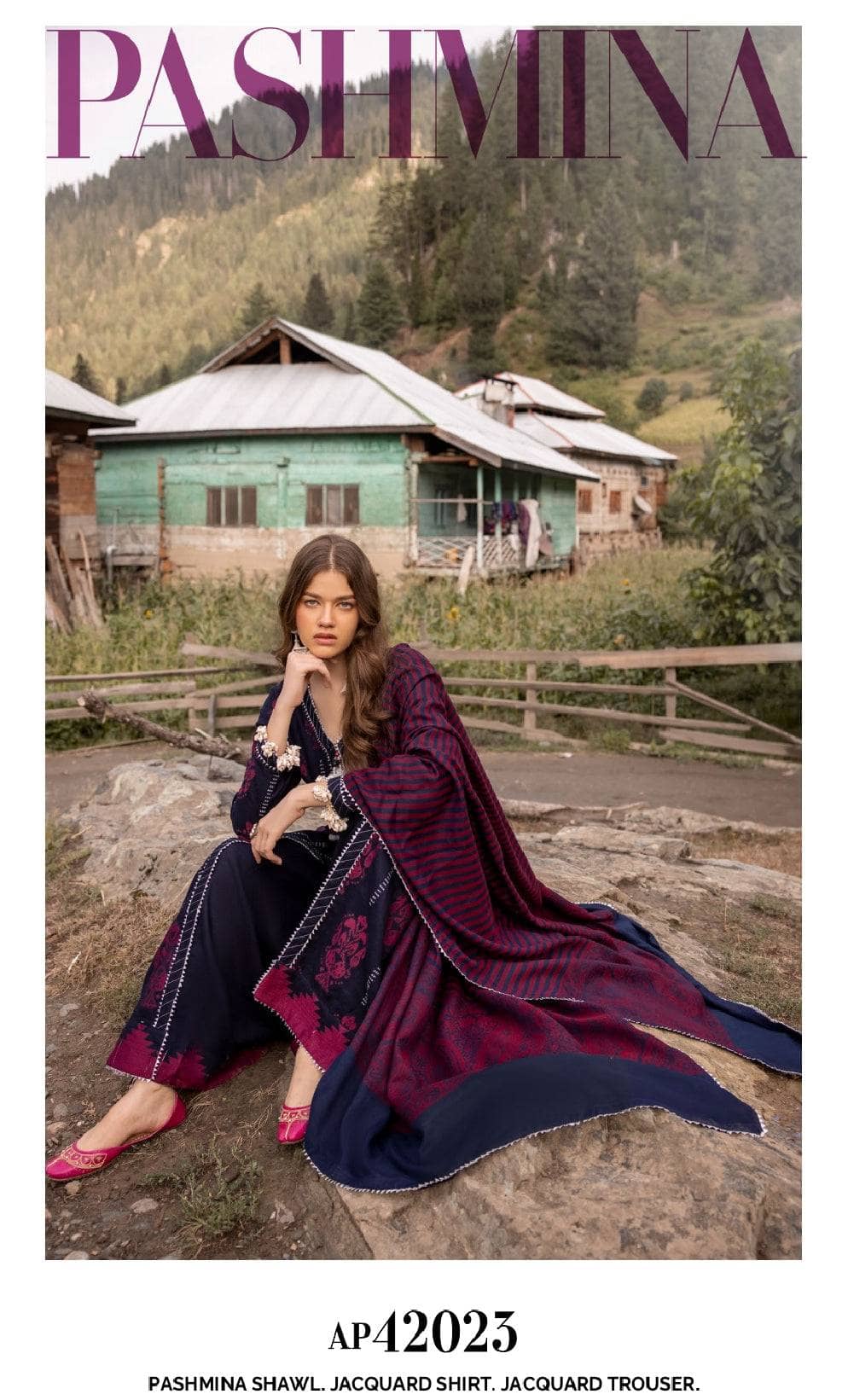 Gul Ahmed Winter 24 Vol 2/Pashmina/AP42023