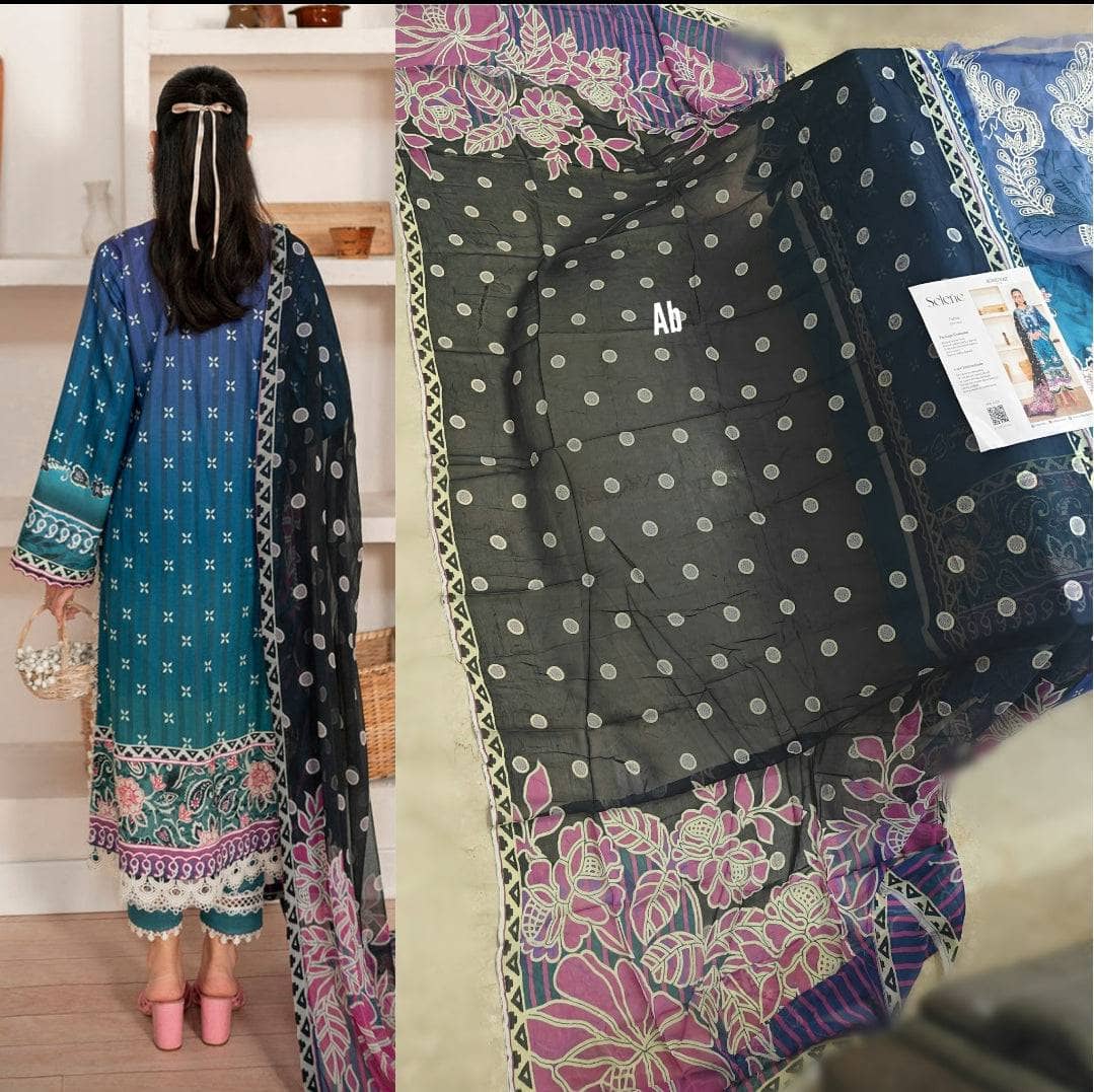 Roheenaz Selene Cambric Chiffon Dupatta