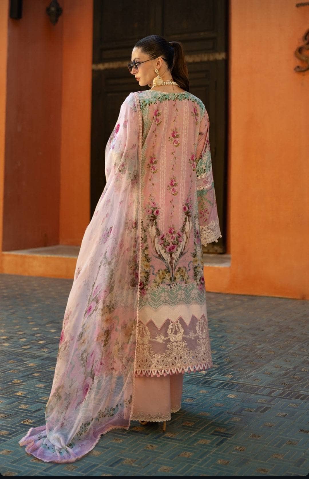 Elaf Signature Lawn 25/ETS-01B/Pink Petal