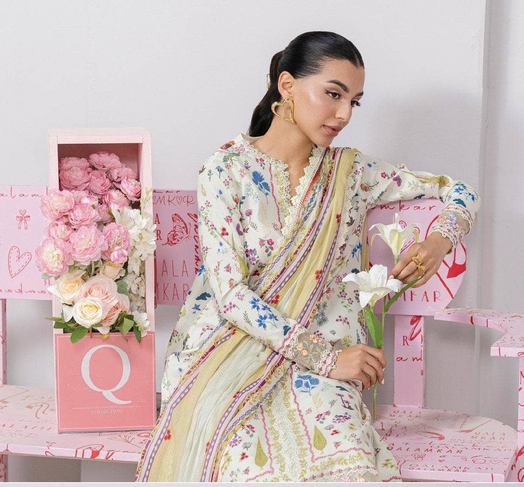 Qalamkar Q Print 25/Vol 2/Hazel/9A