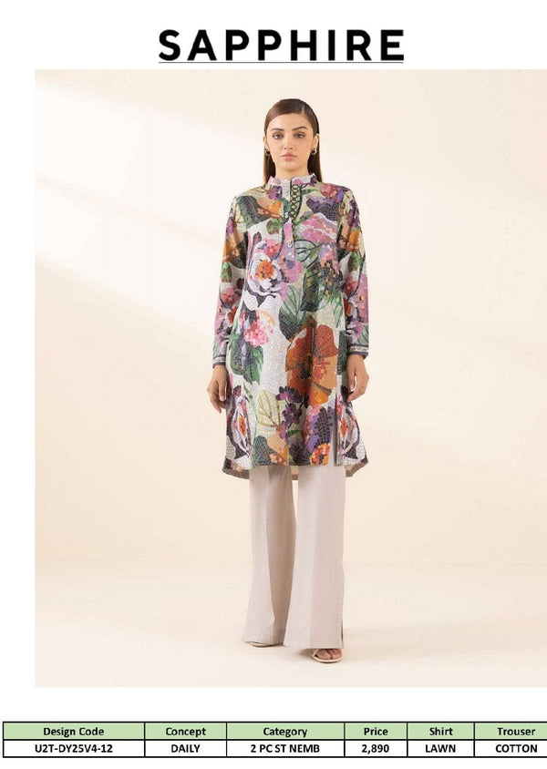 Sapphire Daily Lawn Collection/Shirt Bottom Set