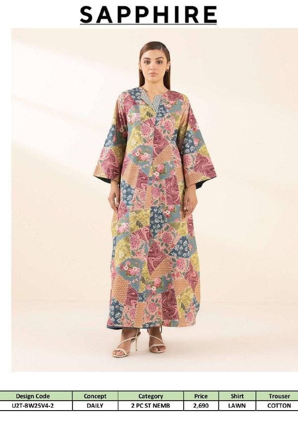 Sapphire Daily Lawn Collection/Shirt Bottom Set