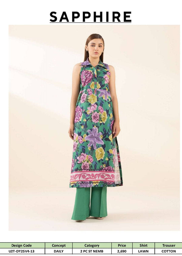 Sapphire Daily Lawn Collection/Shirt Bottom Set
