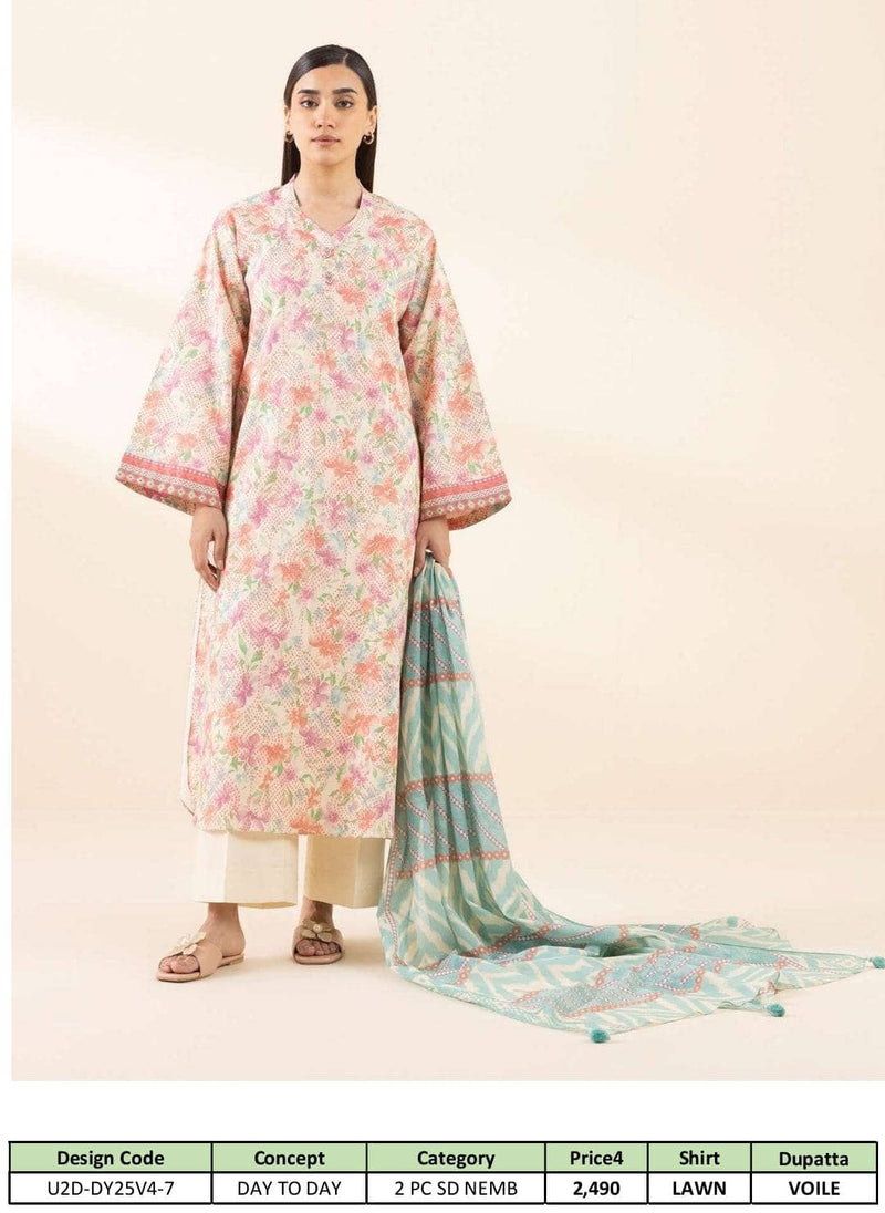Sapphire Day To Day Lawn 25/Shirt Dupatta Set
