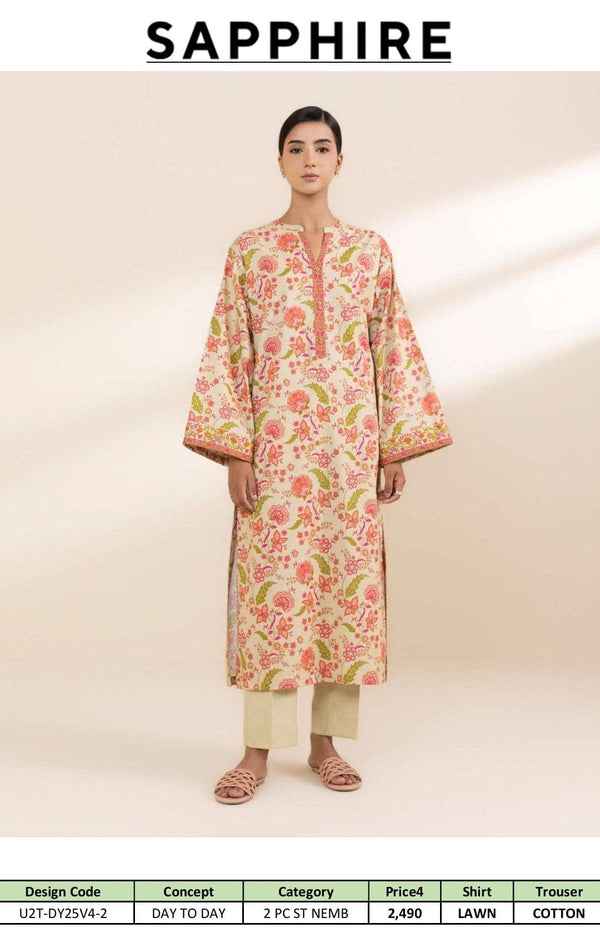 Sapphire Day To Day Lawn 25/Shirt Bottom Set