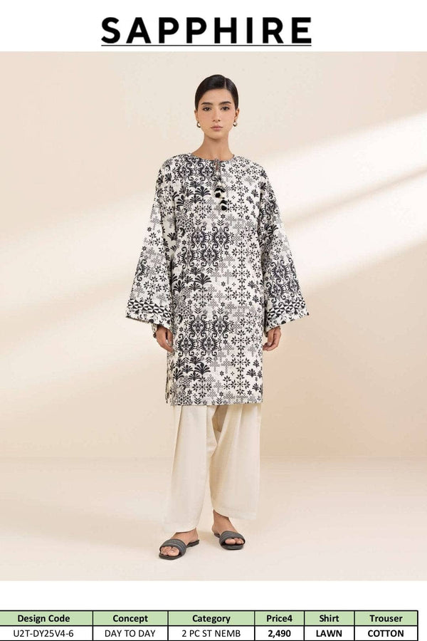 Sapphire Day To Day Lawn 25/Shirt Bottom Set