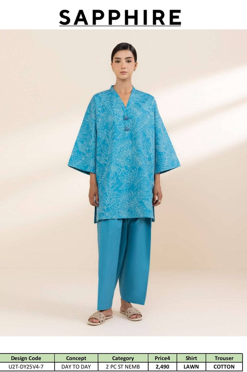 Sapphire Day To Day Lawn 25/Shirt Bottom Set