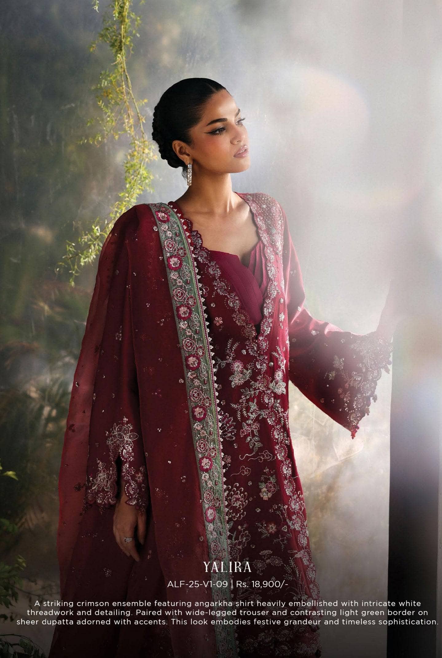 Restocked/Afrozeh La Fuchsia 25/Yalira/09/Cherry Red