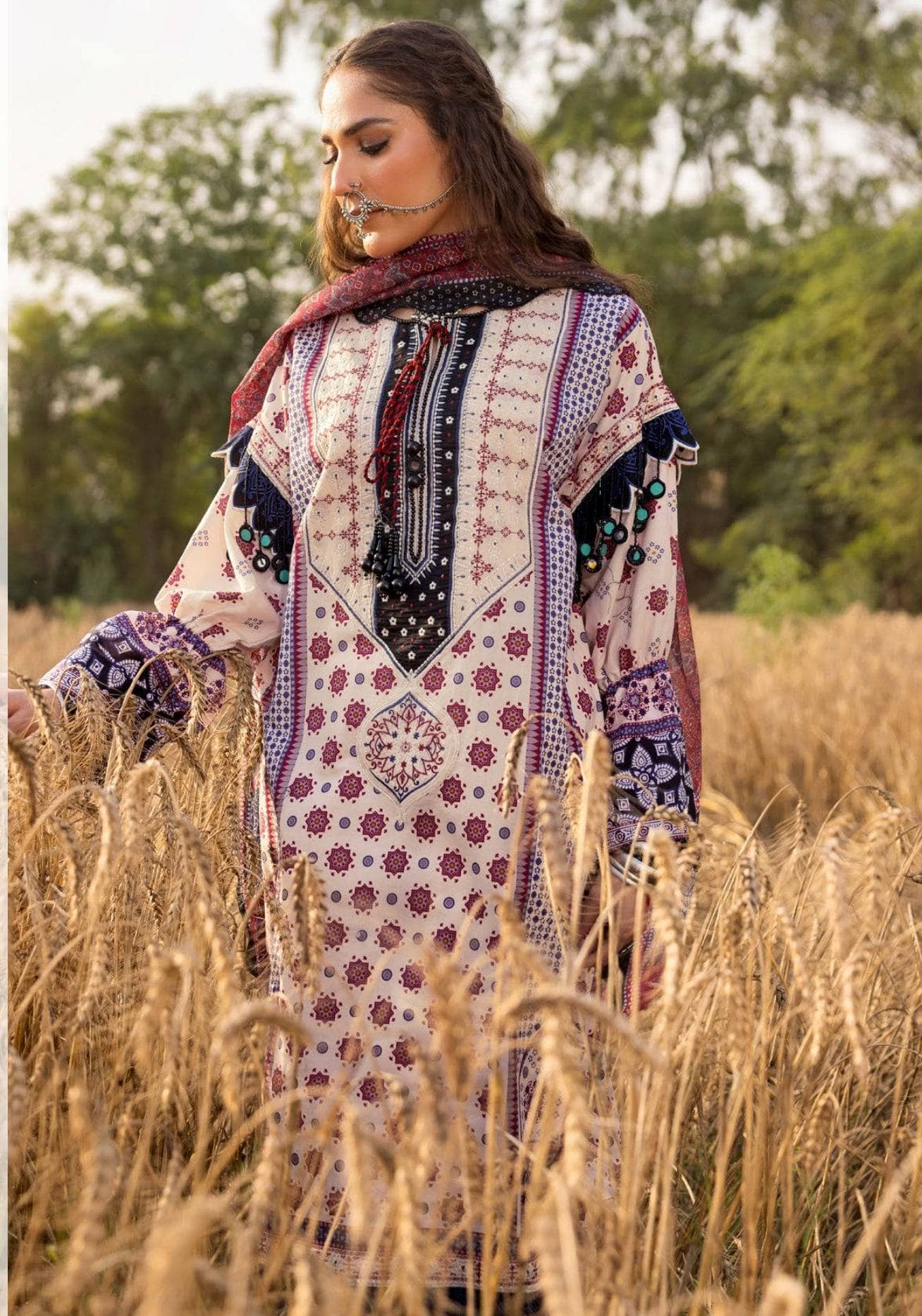 Restocked/Gul Ahmed Ajrak Collection 25/SP52069