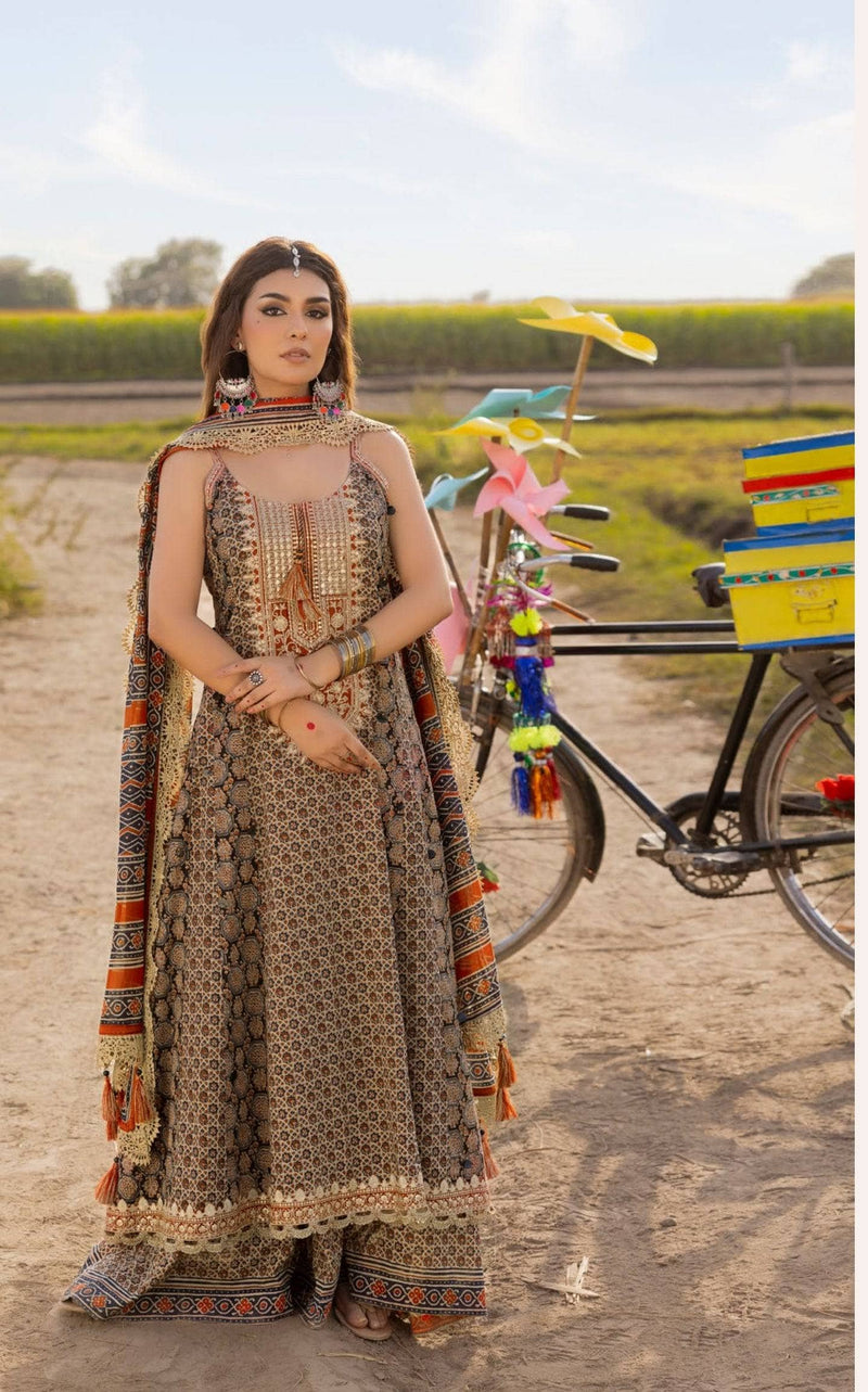 Restocked/Gul Ahmed Ajrak Collection 25/CL52658