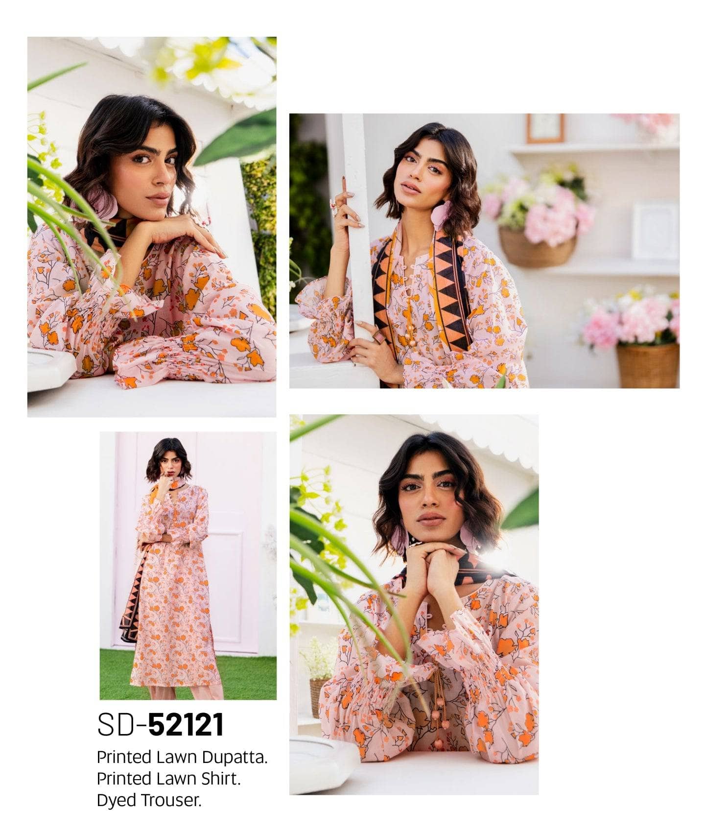 Gul Ahmed Bahara Lawn/SD52121