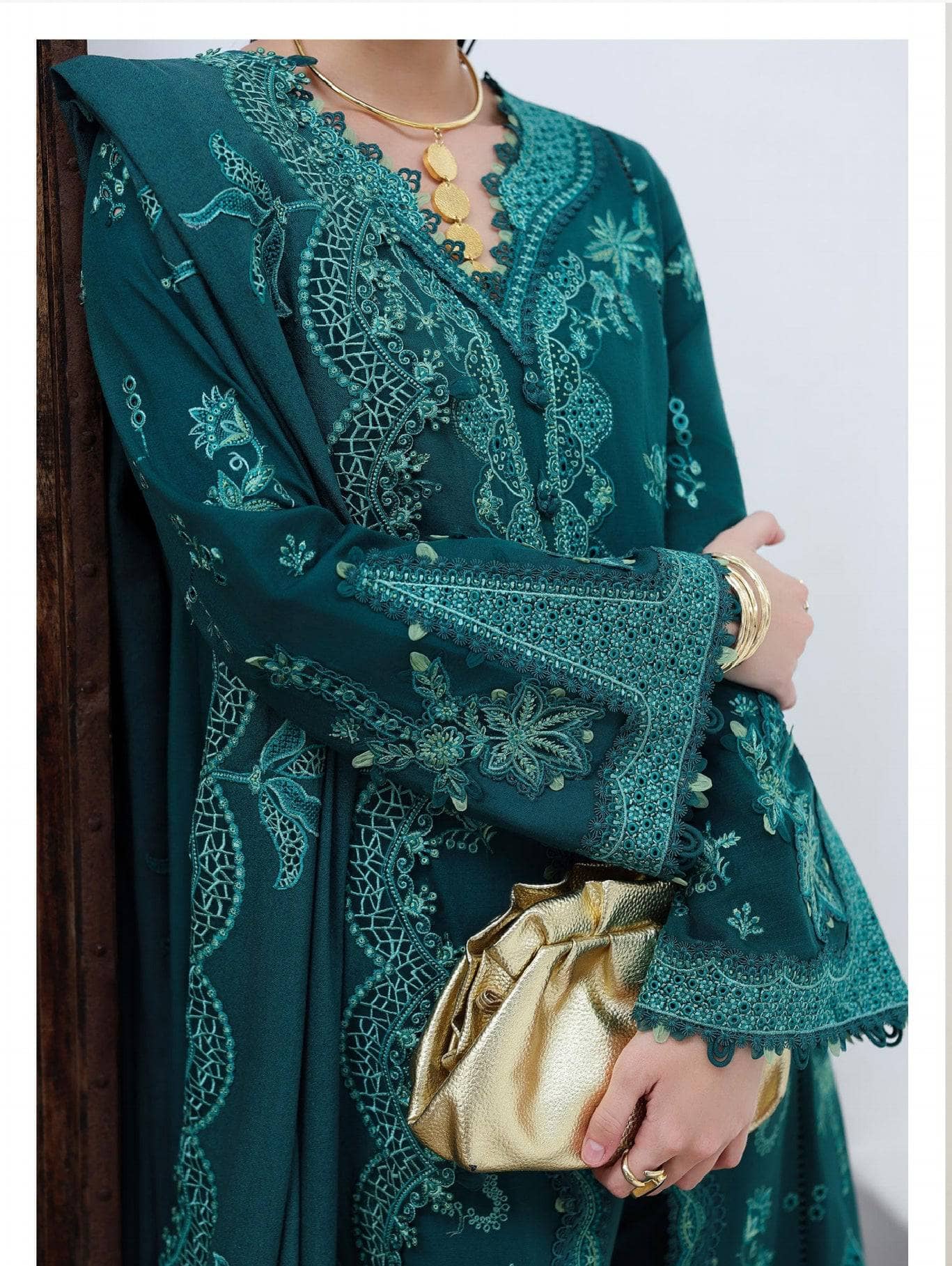 Qalamkar Q Line Linen 25/Meadow/KL 11