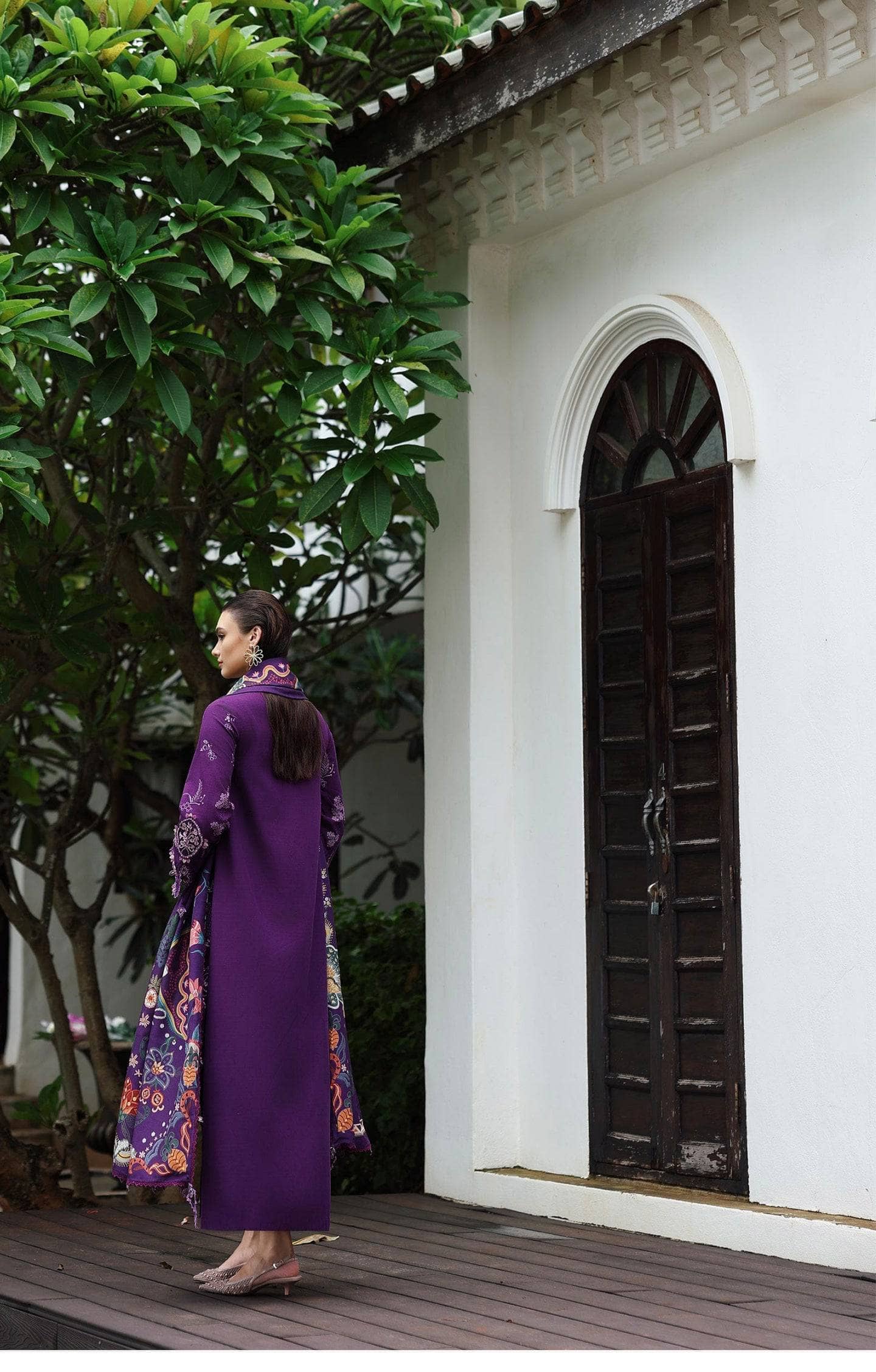 Qalamkar Q Line Linen 25/Iris/KL -15