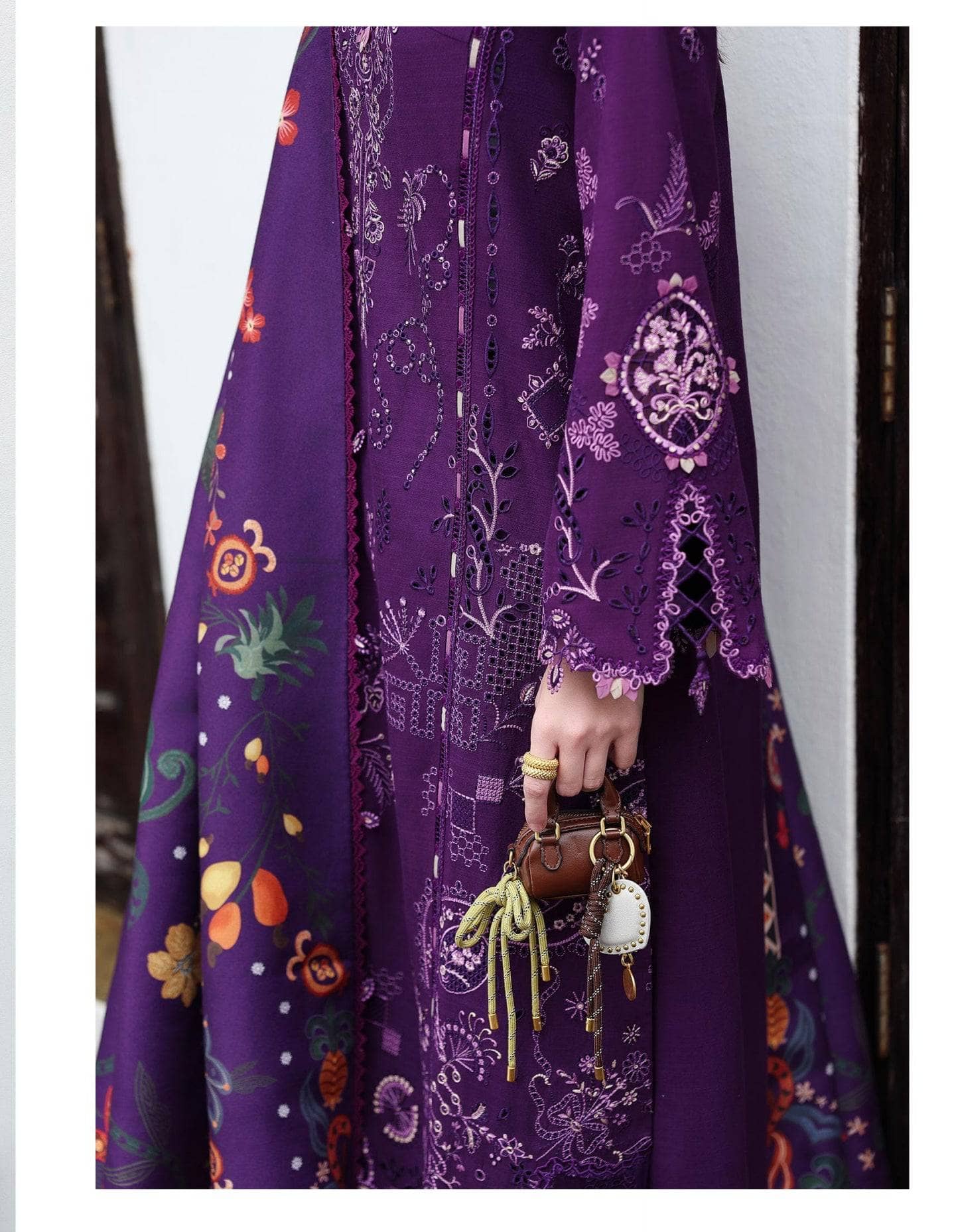 Qalamkar Q Line Linen 25/Iris/KL -15