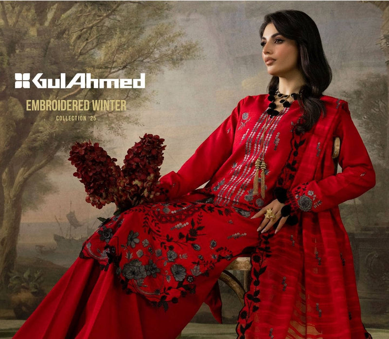 Gul Ahmed Rang E Khizam/K 52103/Embroideried Khaddar