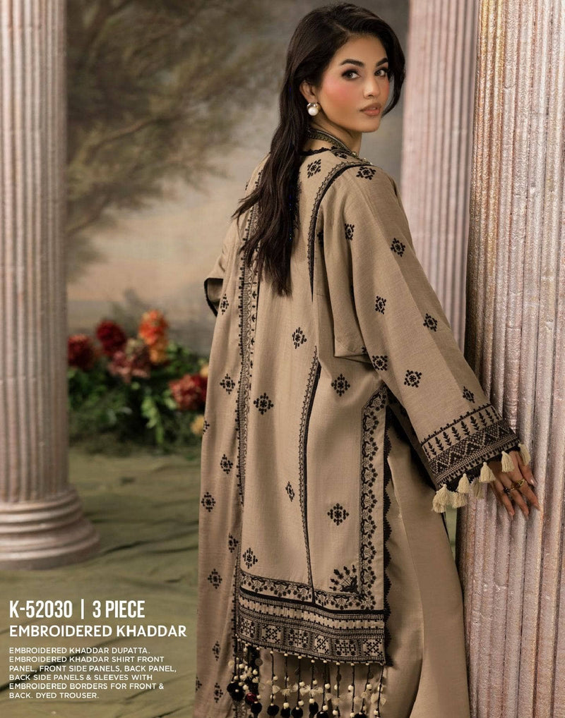 Gul Ahmed Rang E Khizam/K 521030/Embroideried Khaddar