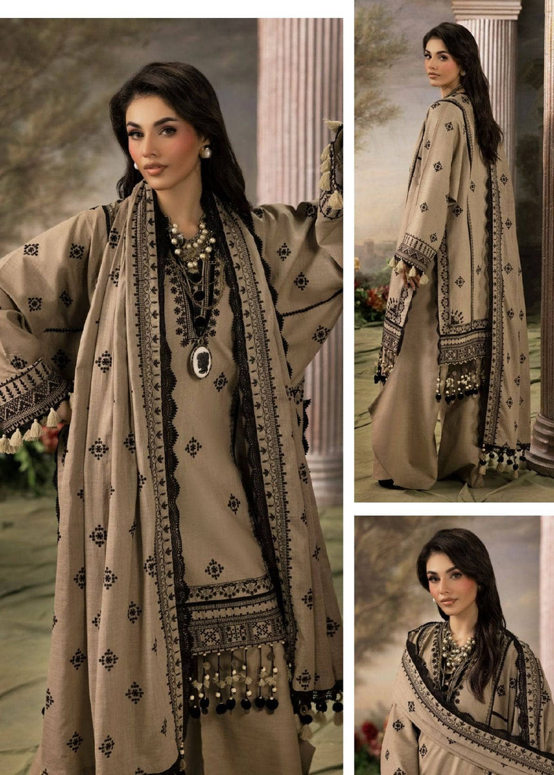 Gul Ahmed Rang E Khizam/K 521030/Embroideried Khaddar