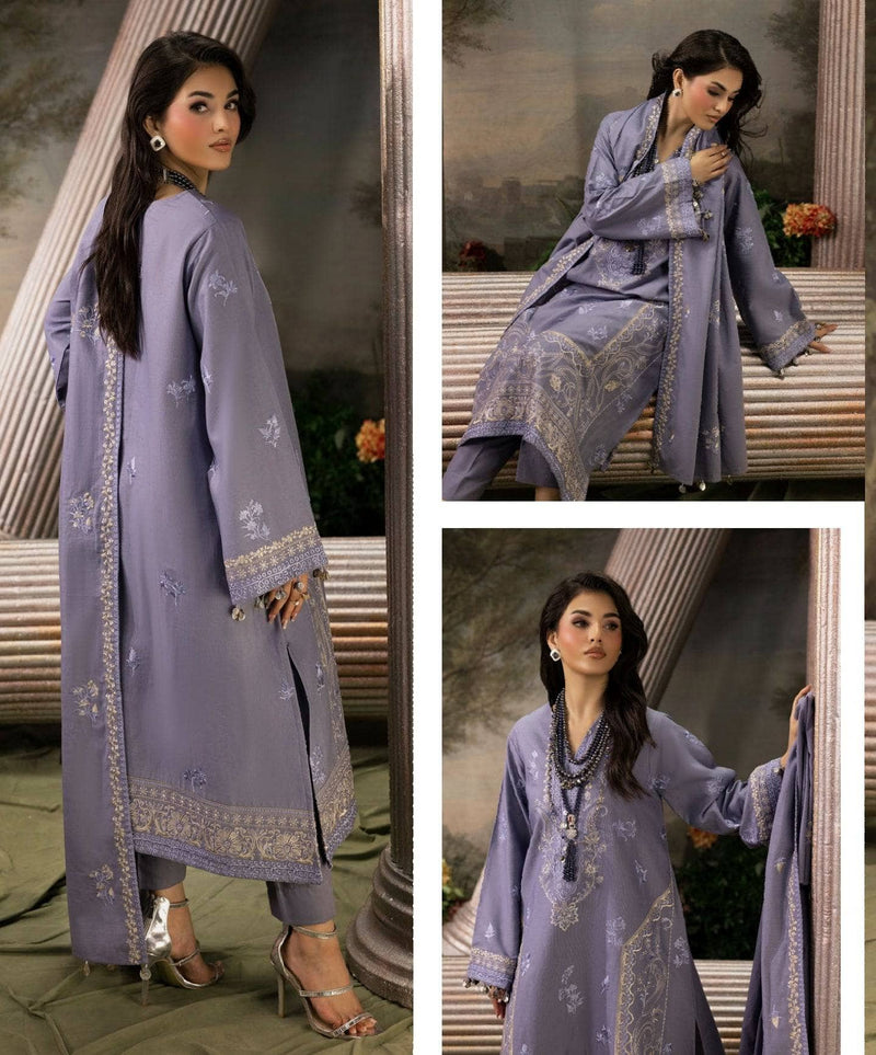 Gul Ahmed Rang E Khizam/K 521012/Embroideried Khaddar