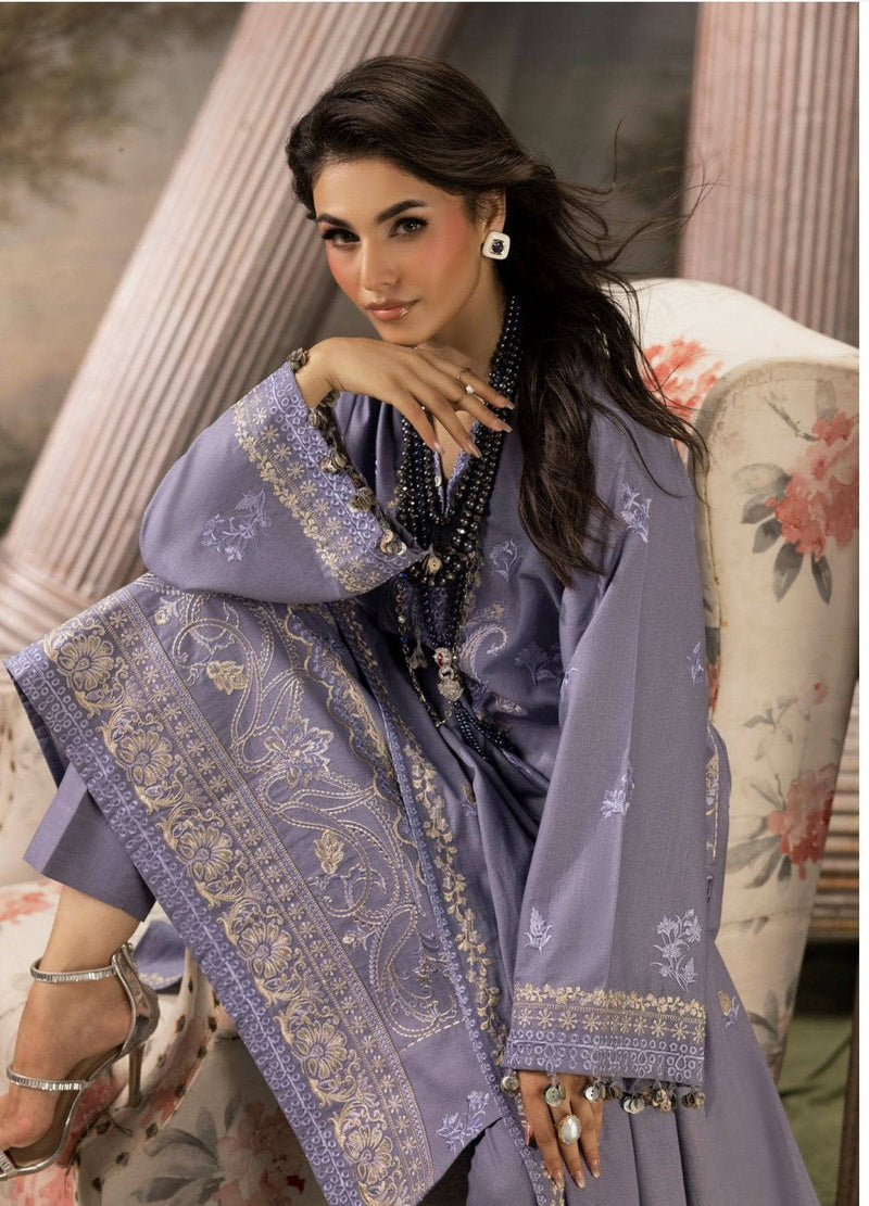 Gul Ahmed Rang E Khizam/K 521012/Embroideried Khaddar