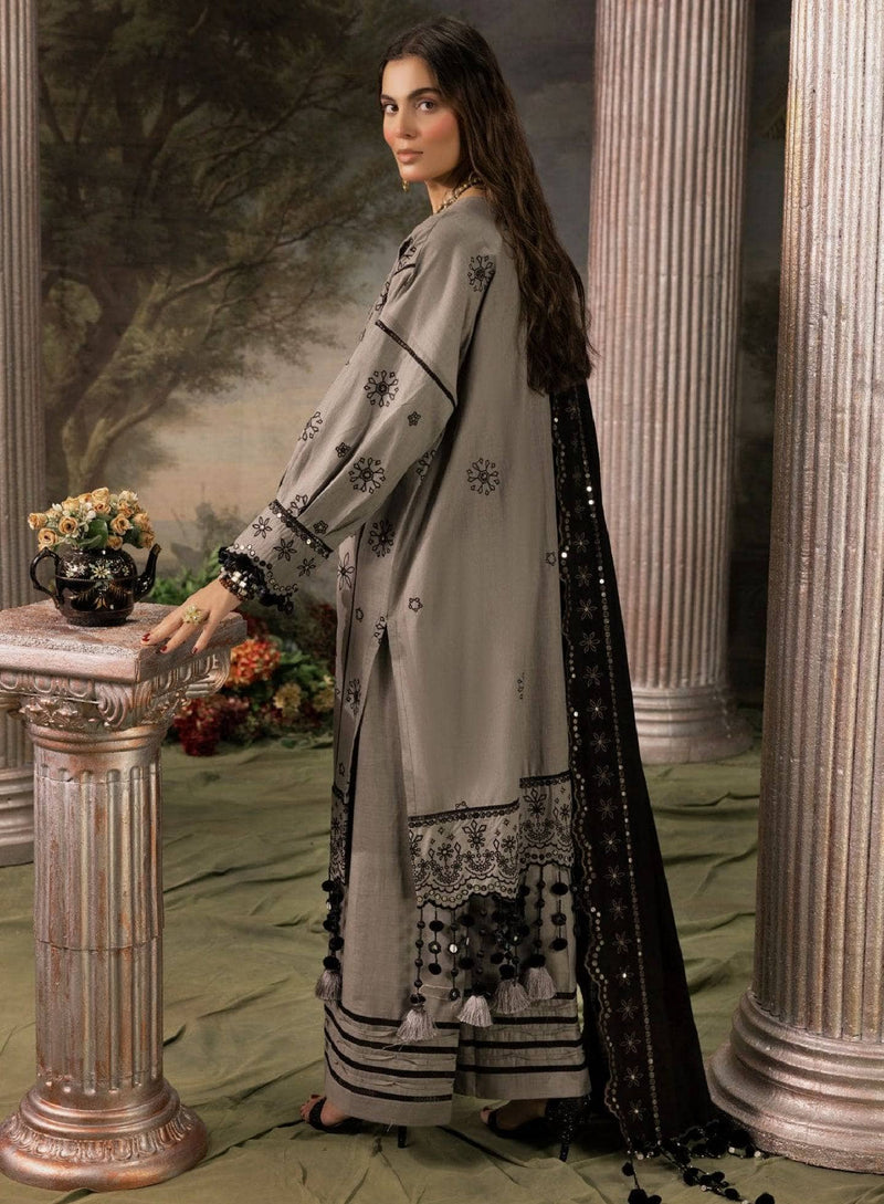 Gul Ahmed Rang E Khizam/K 52031/Embroideried Khaddar