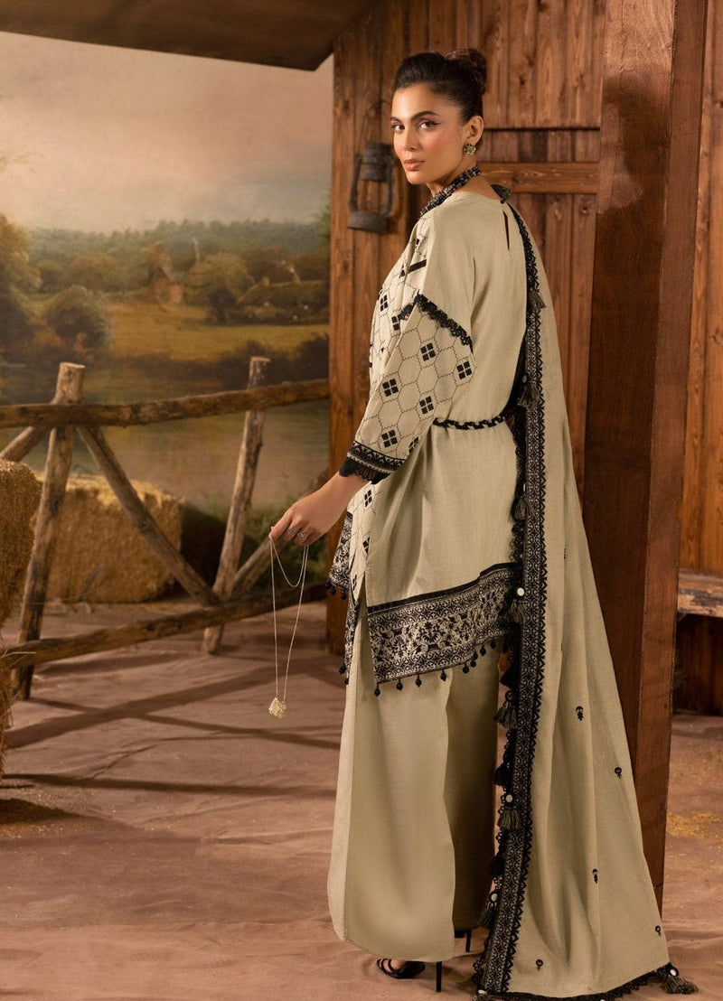 Gul Ahmed Rang E Khizam/K 52033/Embroideried Khaddar (Copy)