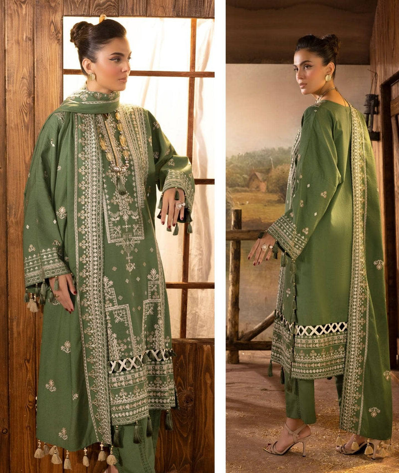 Gul Ahmed Rang E Khizam/K 52005/Embroideried Karandi