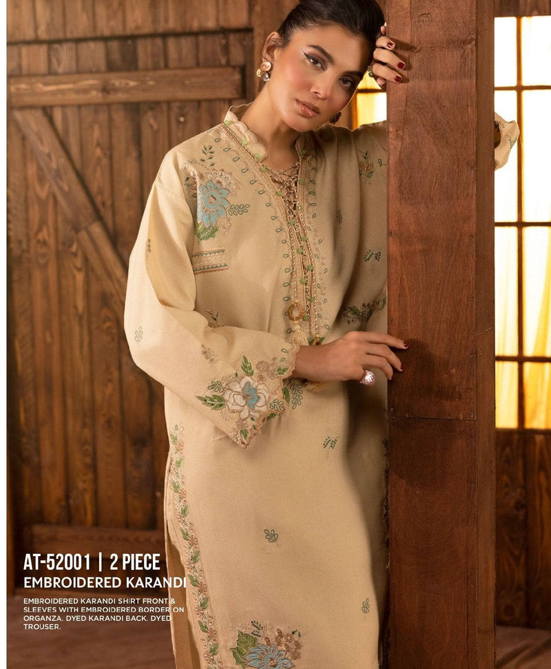 Gul Ahmed Rang E Khizam/AT 52001/Embroideried Jacquard