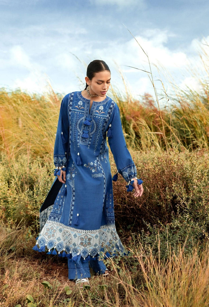 Gul Ahmed Winter Essentials/Casuals/TK 52007/Embroidered Khaddar