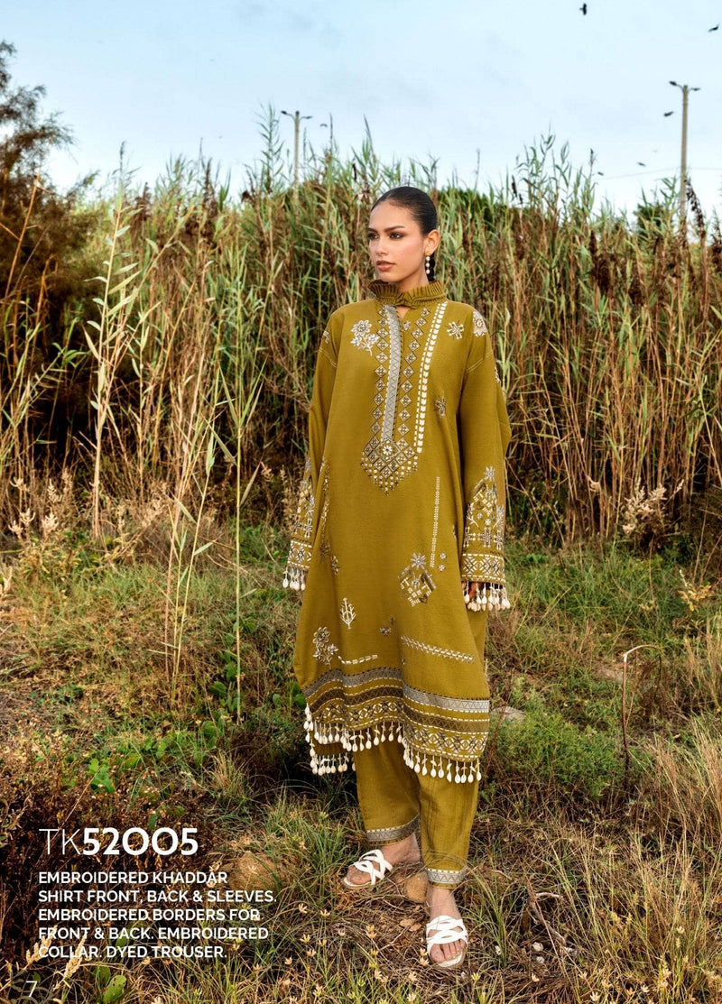 Gul Ahmed Winter Essentials/Casuals/TK 52005/Embroidered Khaddar