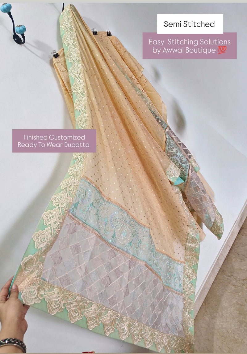 Semi Stitched/Nureh Swiss Voil/FEROCE - NE-74