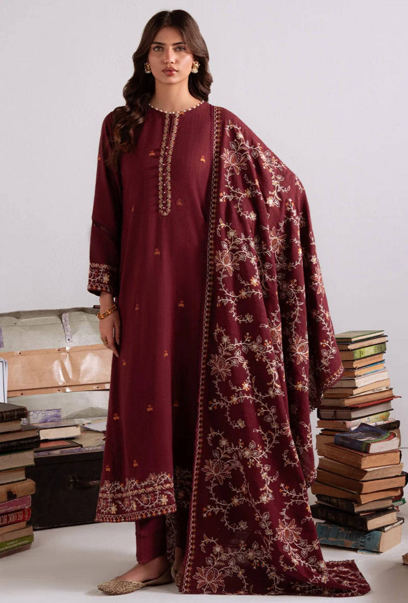 Cross Stitch Khaddar/Woven Elegance