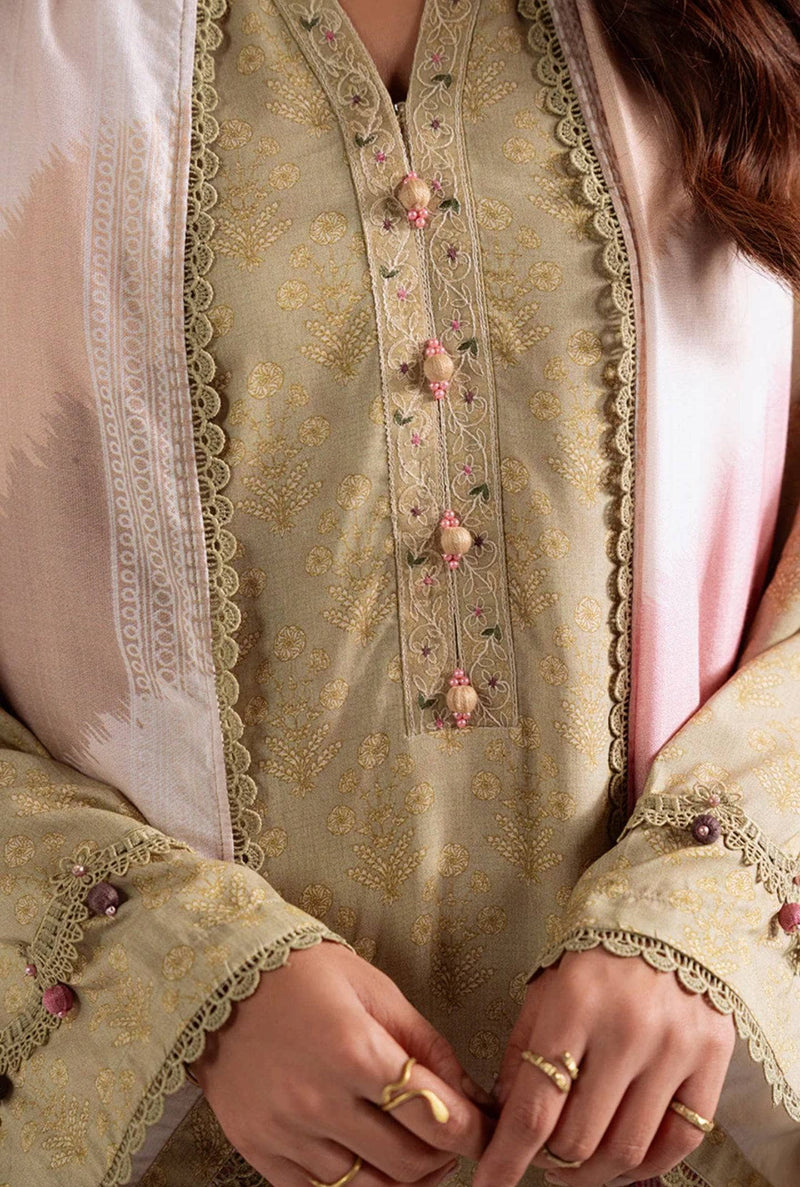 Cross Stitch Linen/Sage Garden/Green