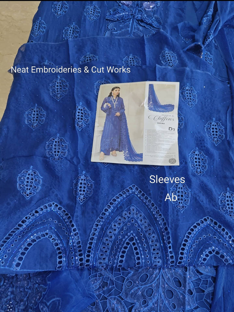 Open Pic/Maria B Chiffon 25/MPC-25-103/Royal Blue